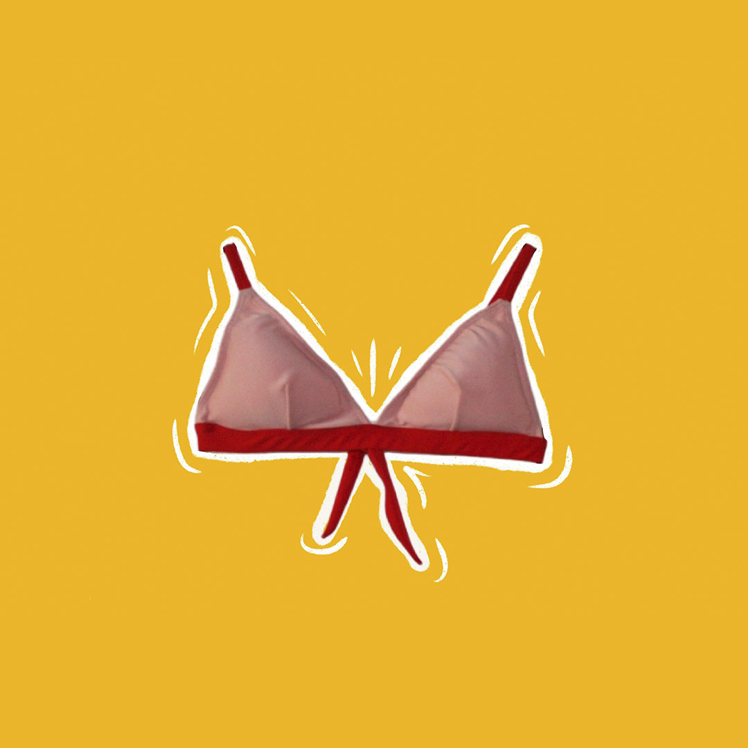 Triangulo fijo de bikini combinado en dos colores . Tiene un calce perfecto, te lo aseguro!, color rosa rojo